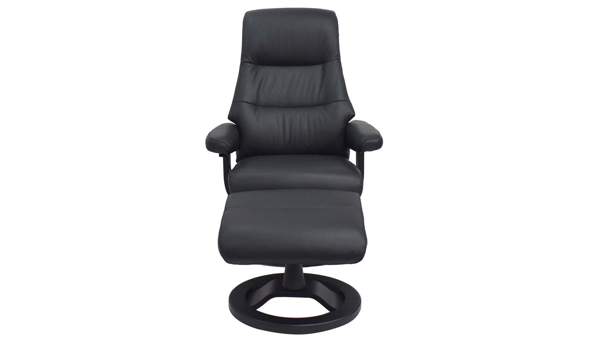 Relaxsessel President mit Hocker in Leder-Lederlook-0979004500WW