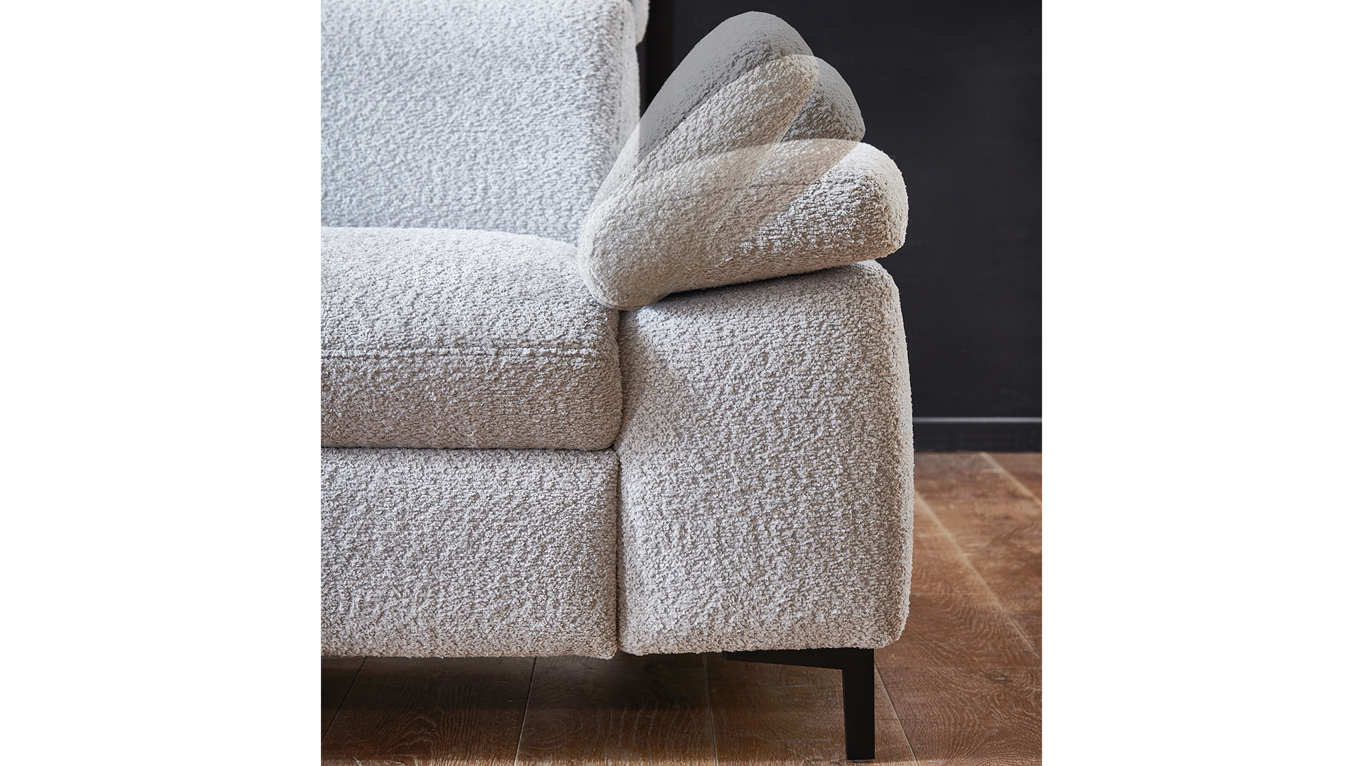 Modulmaster Ecksofa Stoff L-Form Federkern Silver Modulmaster Ecksofa Stoff L-Form Federkern Silver-01260301WW