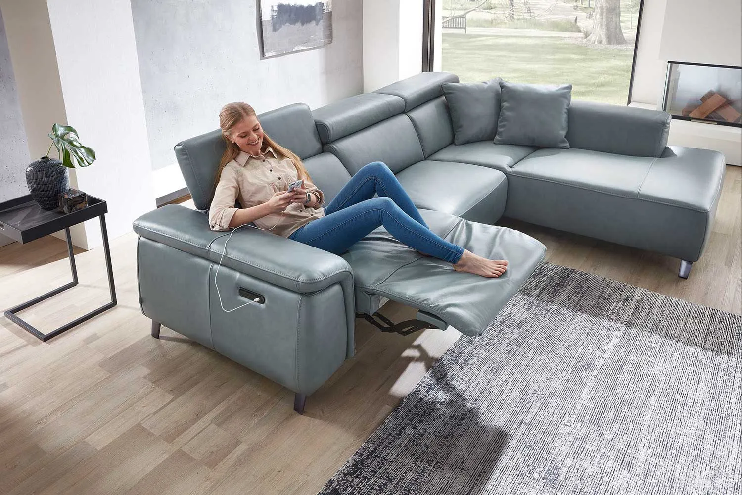 Ecksofa Firenze in Leder 