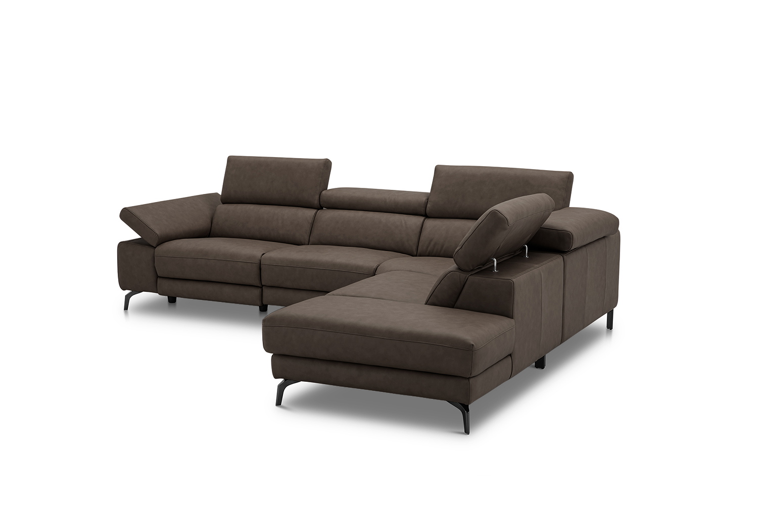 Ecksofa inkl. vielen Funktionen in Leder