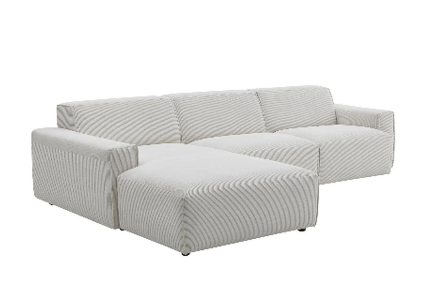 Ecksofa Roomio 4100 in Trendstoff  Cord