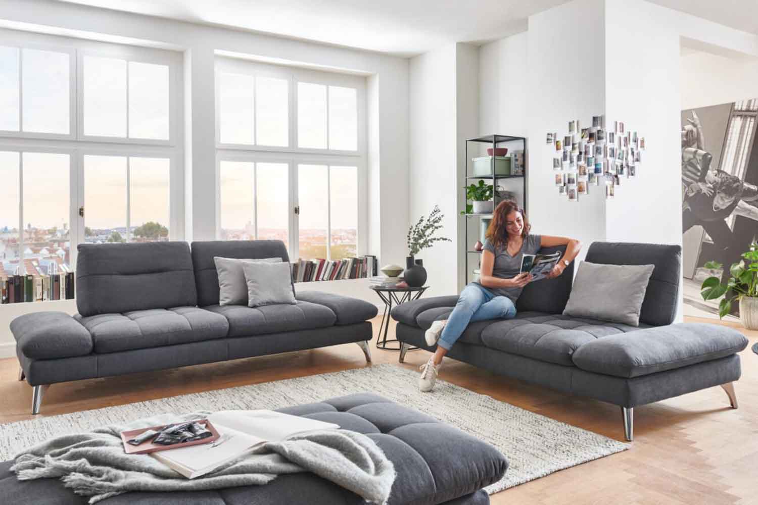 Sofa-Kombination Liverpool inkl. Schwenkrücken