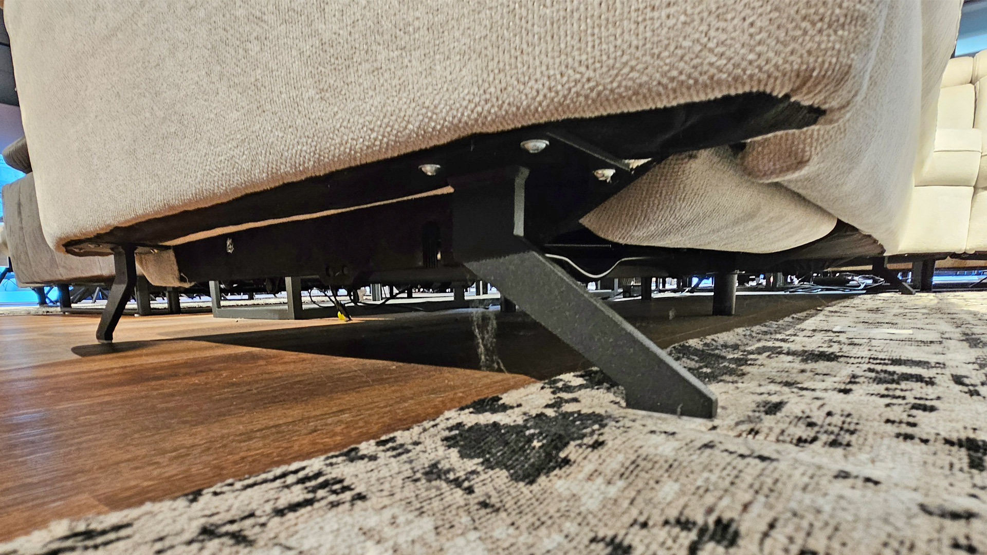Modulmaster Ecksofa inkl. motorischer Relaxfunktion in Stoff