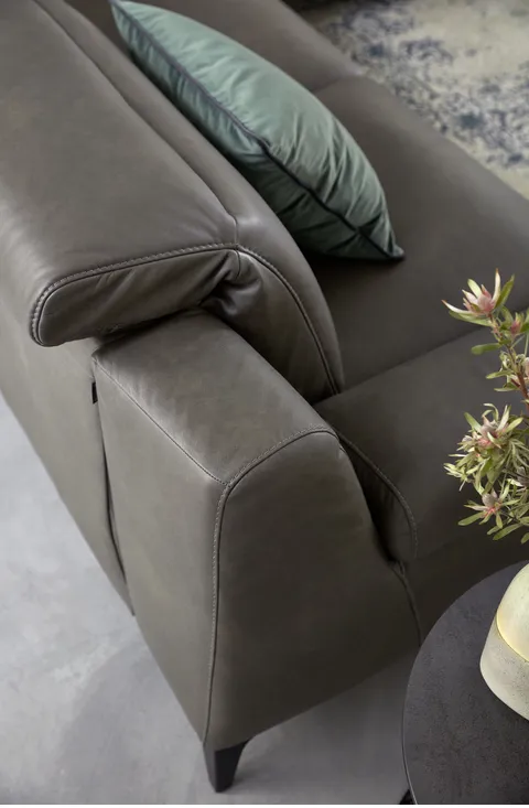 Musterring Ecksofa Leder MR9120 Motor Relaxfunktion