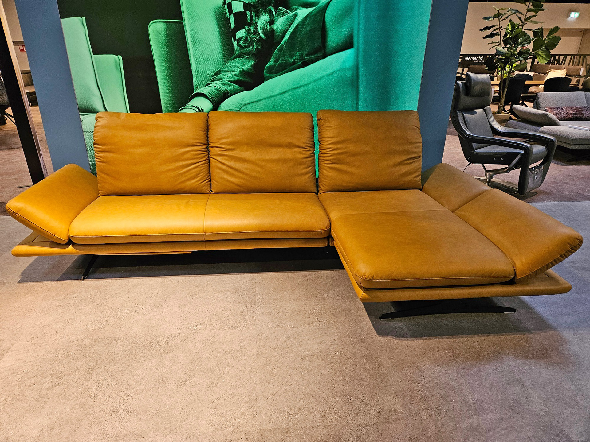 W. Schillig Ecksofa inkl. motorischer Relaxfunktion in Leder -01178000136-34WW-A