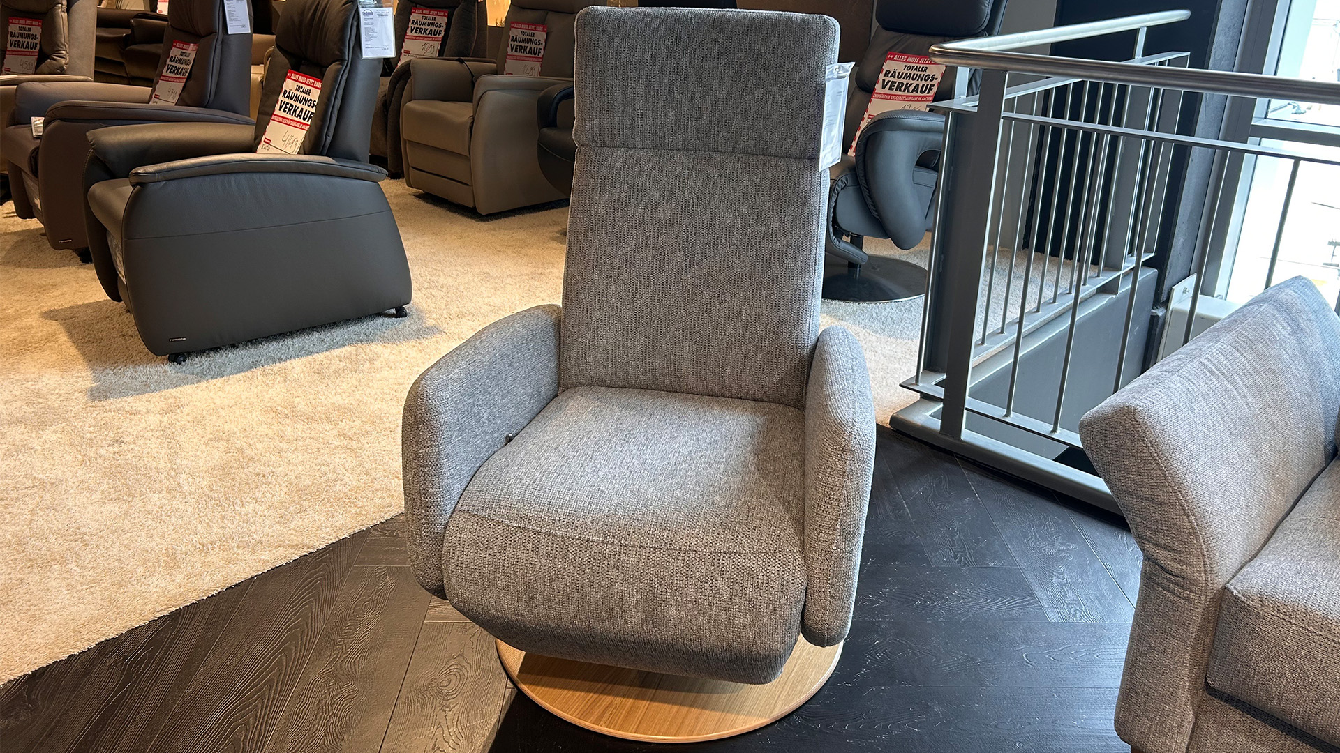 Relaxsessel mit manueller Relaxfunktion in Stoff -0744000806-36WW-A