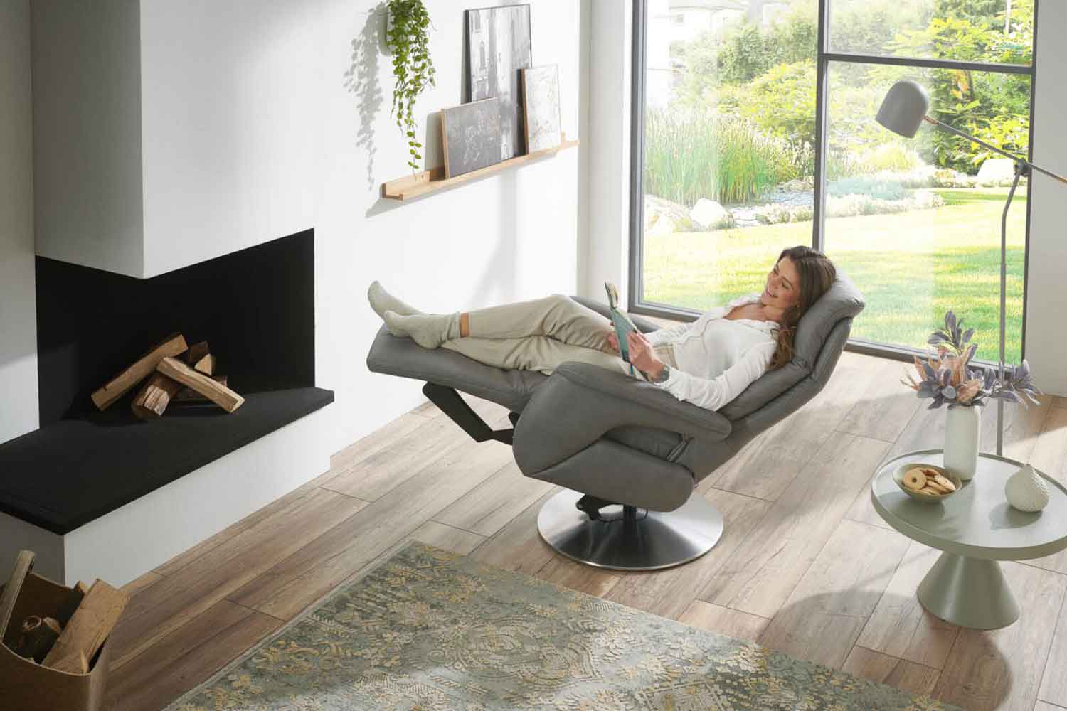 Relaxsessel inkl. Relaxfunktion in Leder
