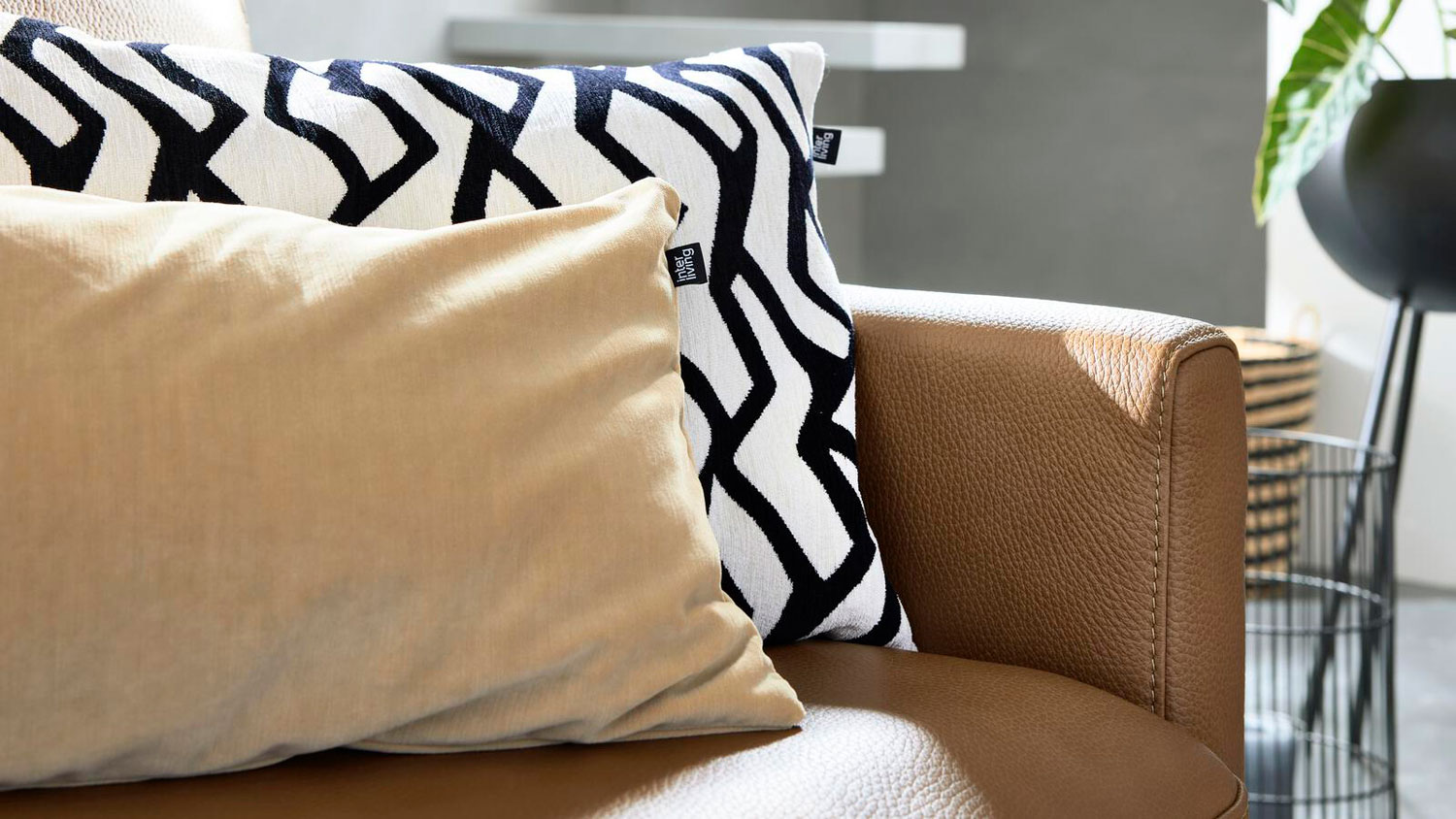 Interliving 4004 Leder Couchgarnitur