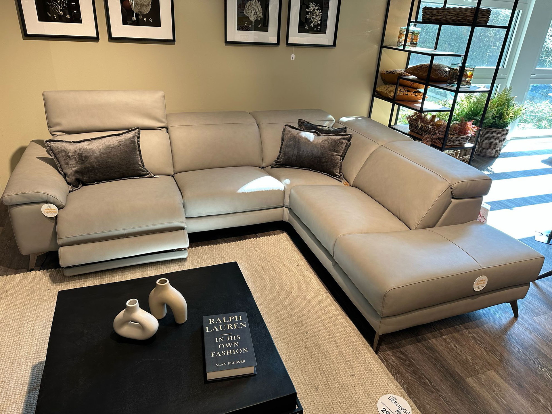 Cuoio Ecksofa mit motorischer Relaxfunktion in Leder -0597100700-01WW-A