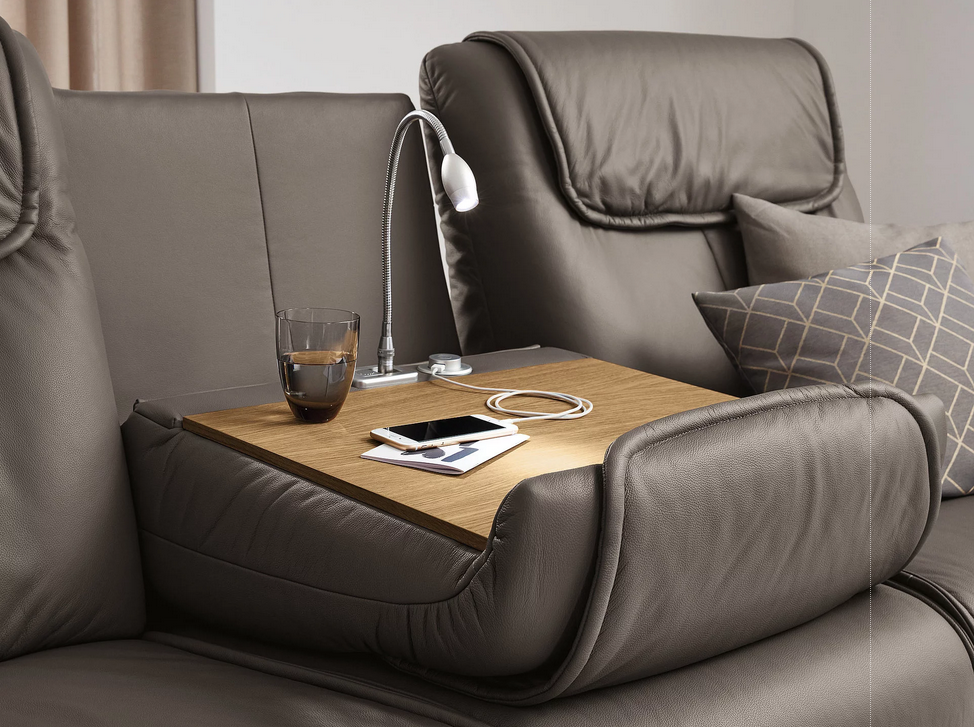 Musterring Leder Garnitur MR 380 motorische Relaxfunktion Elephant 3 Sitzer