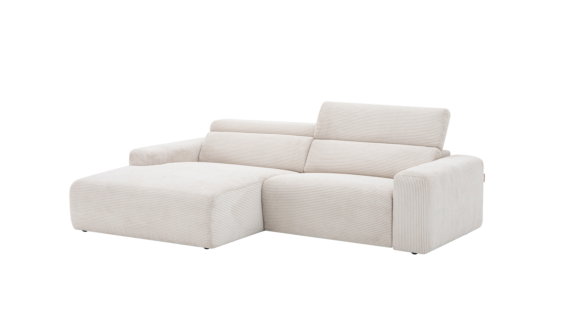 Ecksofa Best Buddy mit motorischer XXL-Relaxfunktion in Trendstoff Cord Ecksofa Best Buddy mit motorischer XXL-Relaxfunktion in Trendstoff Cord