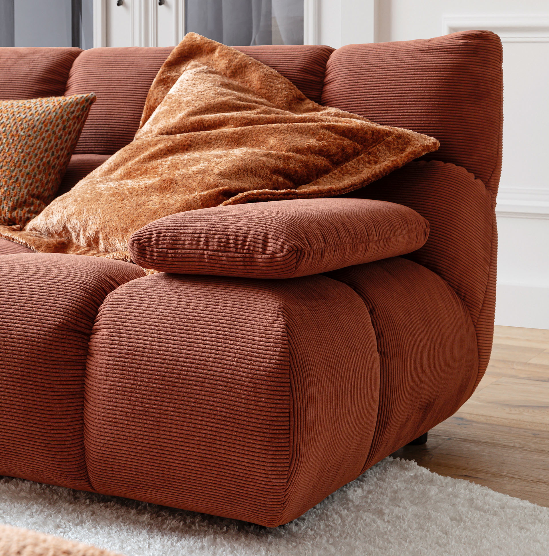 Candy Ecksofa Graceland in Trendstoff Cord Candy Ecksofa Graceland in Trendstoff Cord-0533Graceland00WW