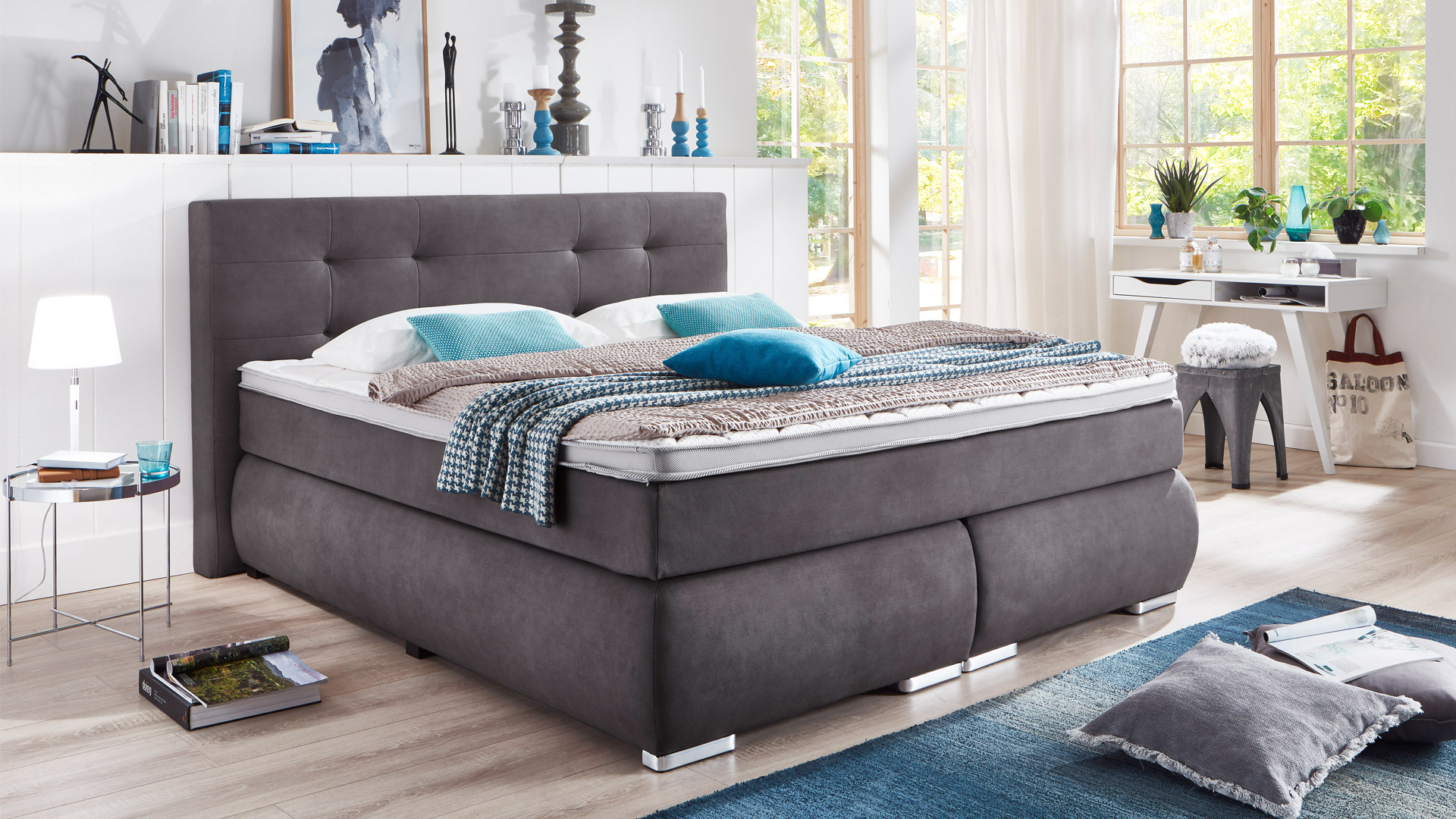 Boxspringbett Langley inkl. Wendematratze 