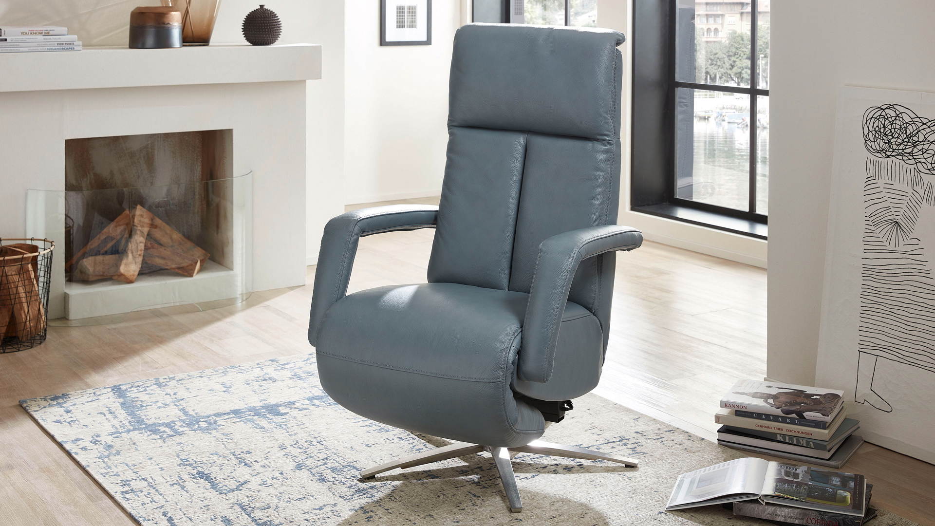 Cuoio Relaxsessel mit motorischer Relaxfunktion mit Herz-Waage-Funktion und Akku in Leder Relaxsessel Madrid (5)