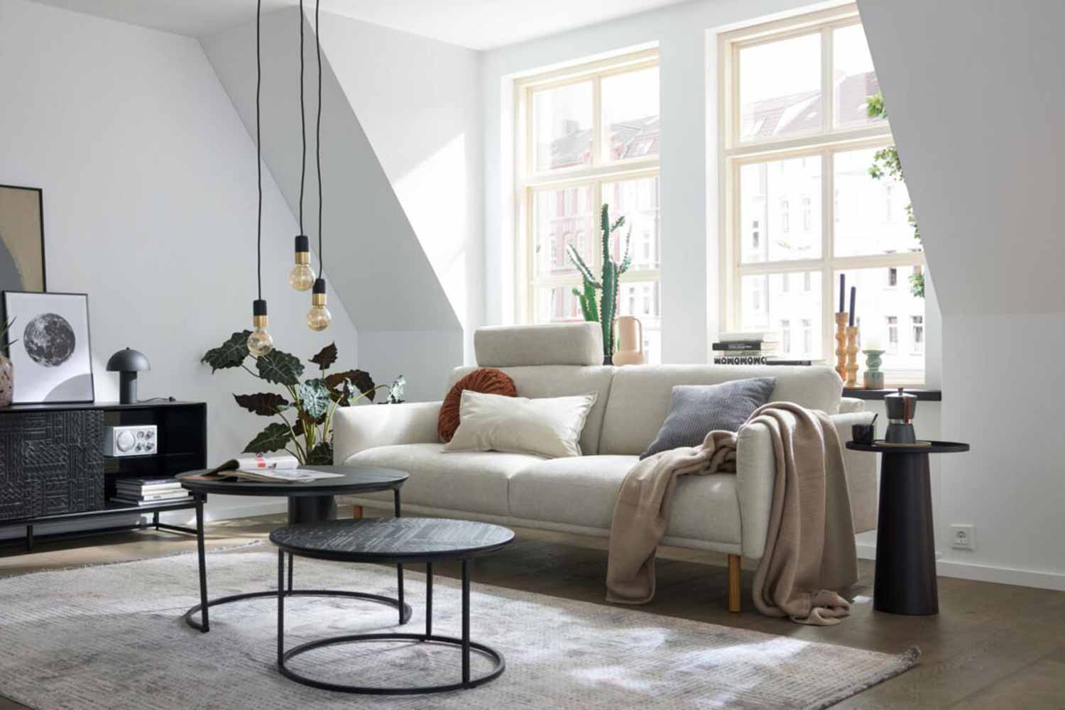 Roomio 4104 Sofa 3-Sitzer in Stoff 