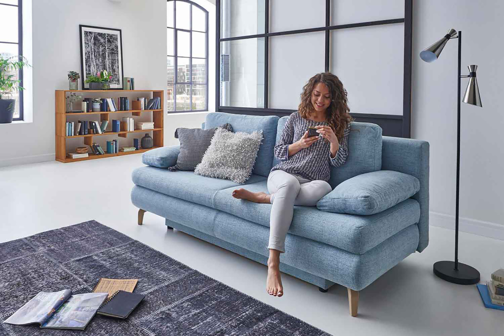 Schlafsofa John mit Bettkasten