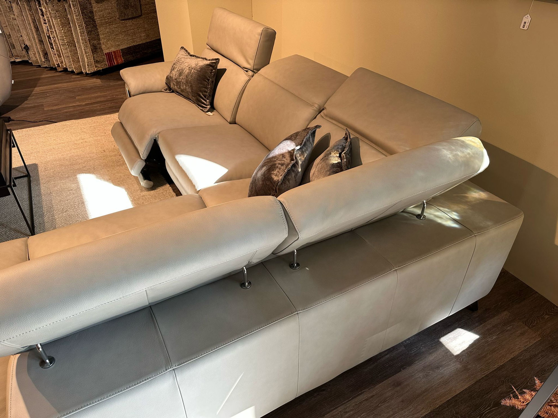 Cuoio Ecksofa mit motorischer Relaxfunktion in Leder -0597100700-01WW-A