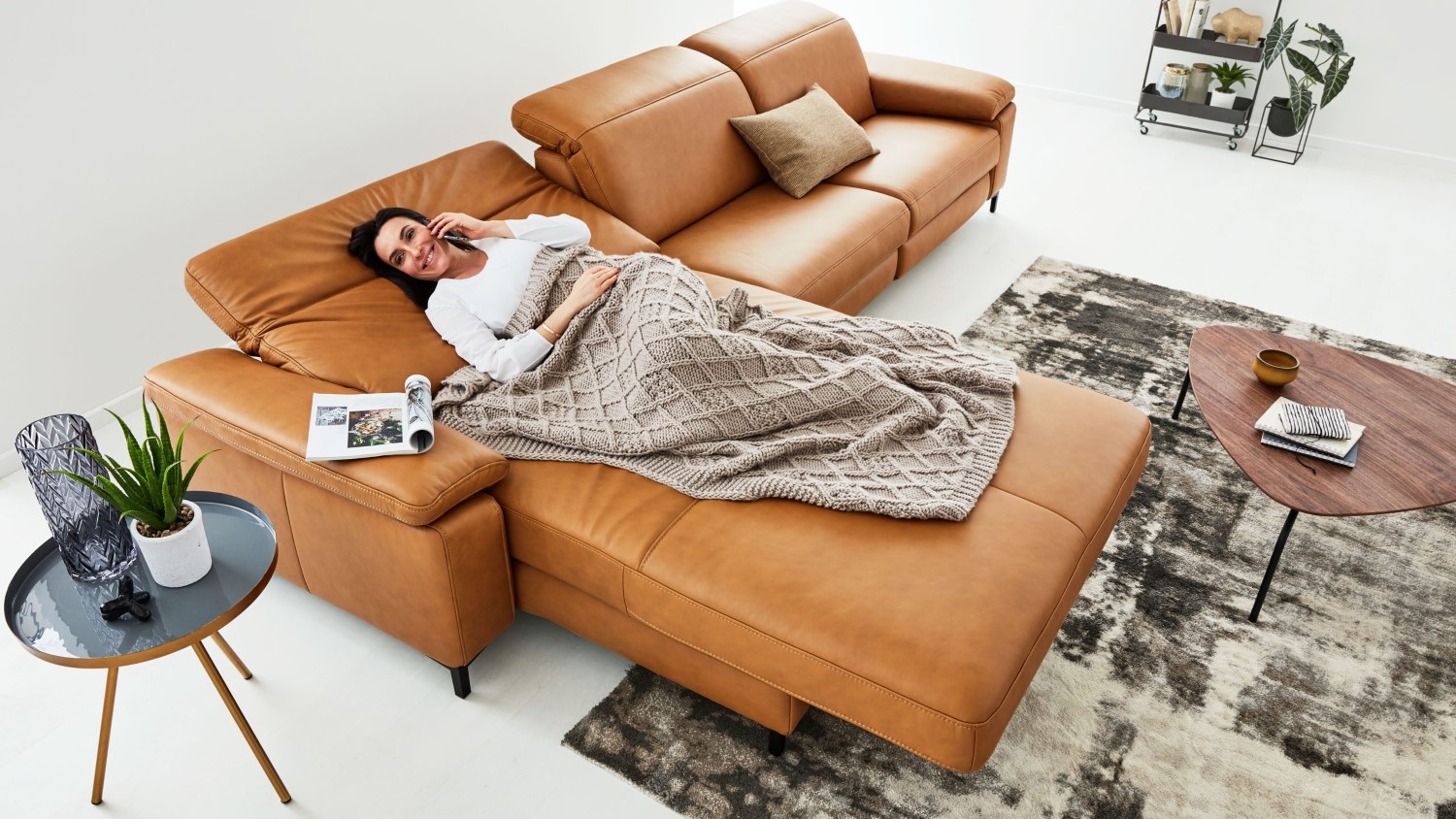 Echt Leder Eckkombination Interliving 4054