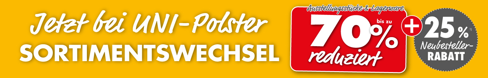 70 prozent Sortimentswechsel bei UNI-Polster(filiale)