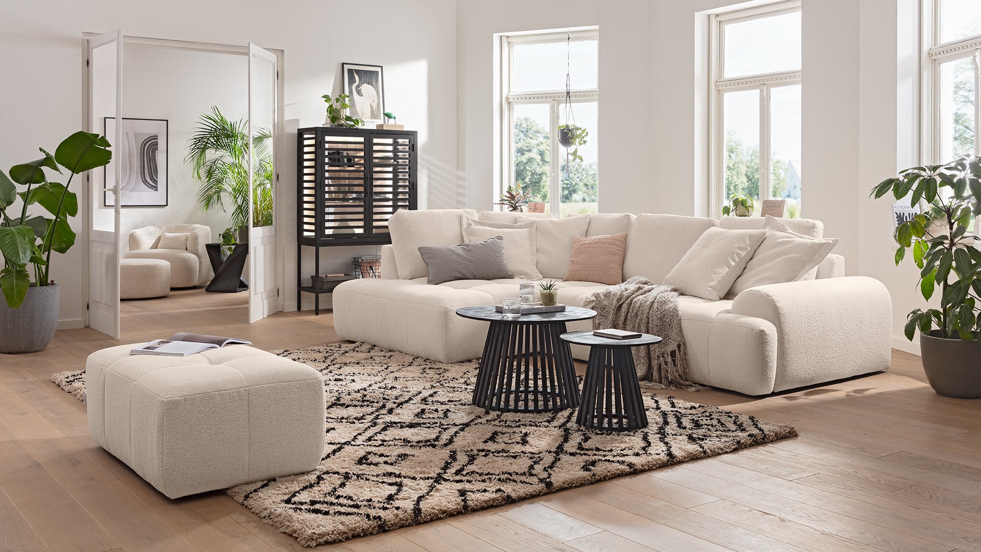 Ginger Moon Ecksofa Energy mit losen Rückenkissen in Stoff-0310Energy00WW