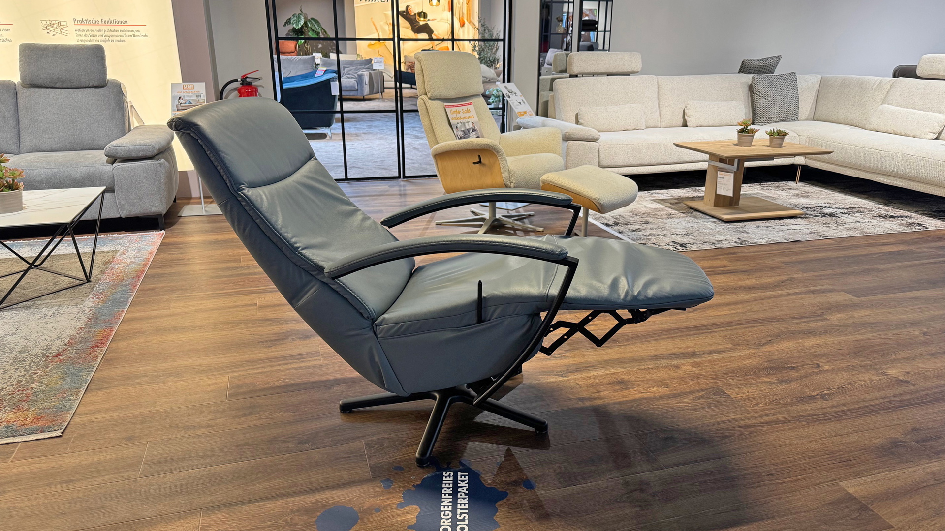 Modulmaster Relaxsessel inkl. manueller Funktion in Leder- 0775013907-04WW-A
