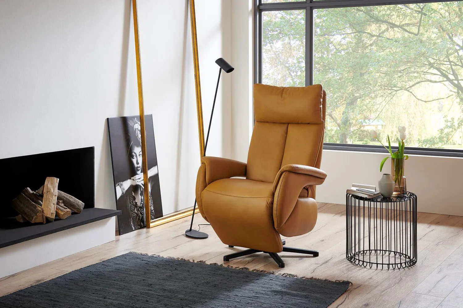 Leder Relaxsessel optional Relaxfunktion