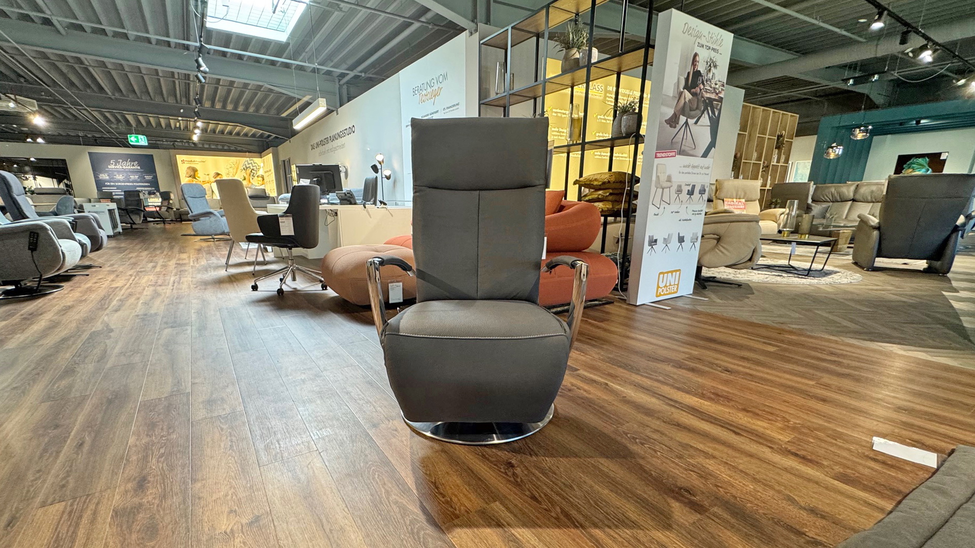 Relaxsessel mit manueller Funktion in Stoff-0764012401-04WW