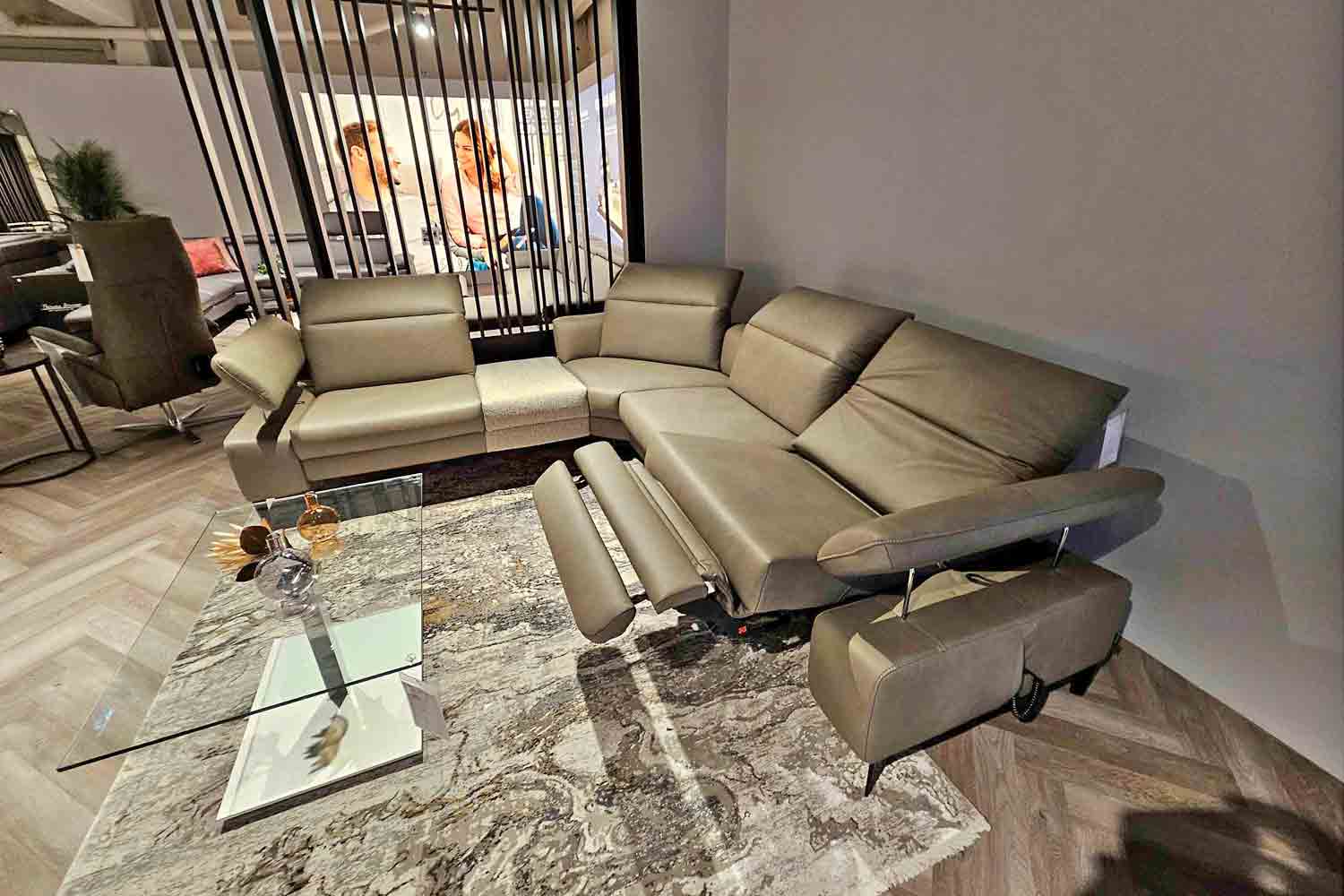 Thomas Brunner Ecksofa inkl. vielen Funktionen in Leder