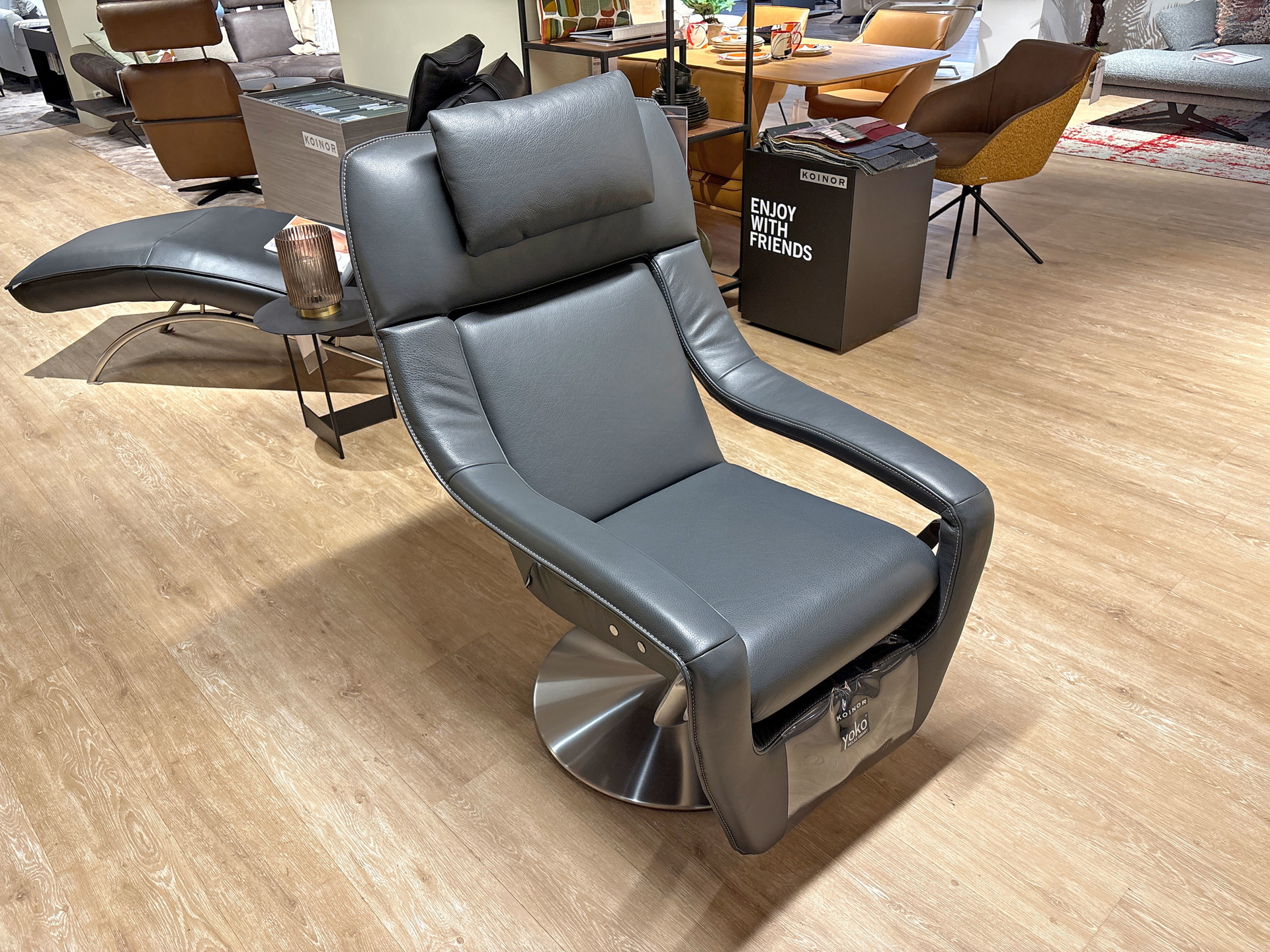 Koinor Relaxsessel mit motorischer Funktion und Akku in Leder-0160026901-40WW-A