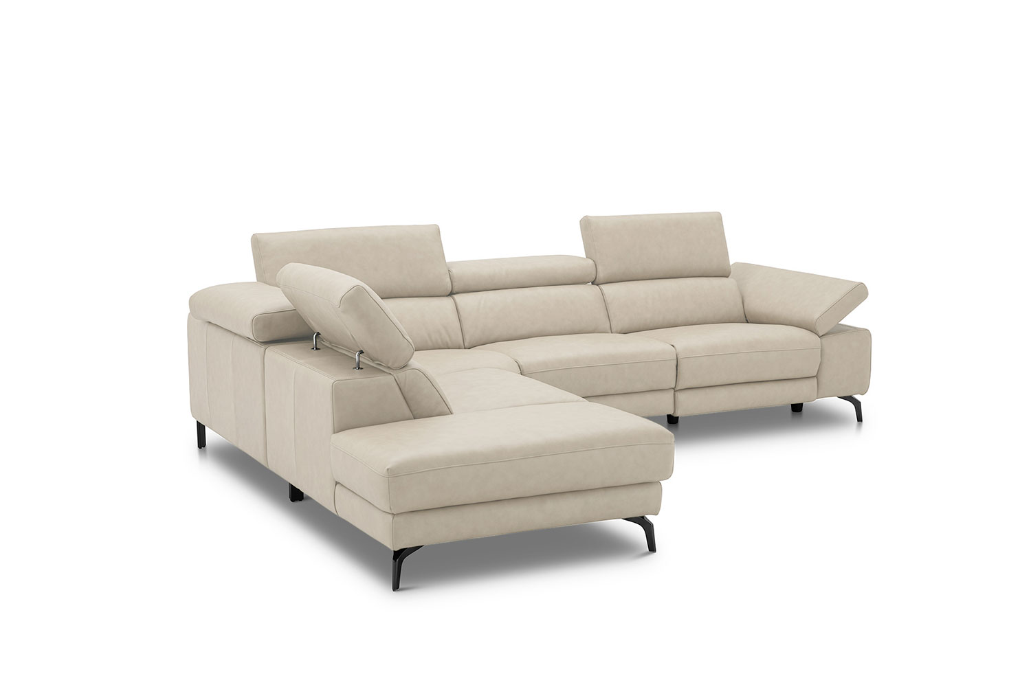 Ecksofa inkl. vielen Funktionen in Leder