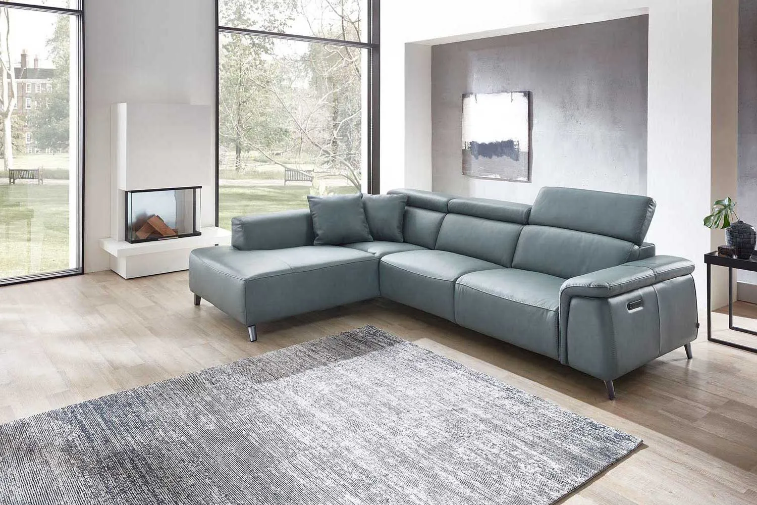 Ecksofa Firenze in Leder 