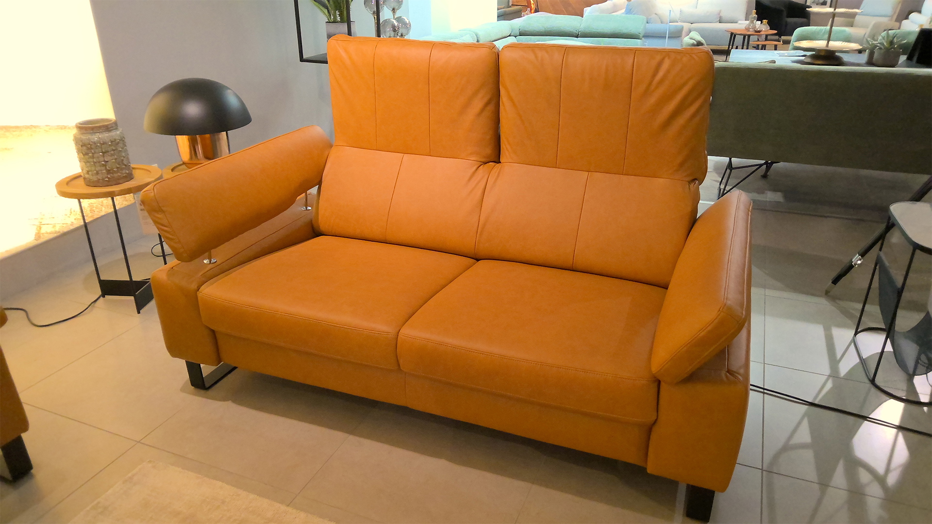 Candy Couchgarnitur inkl. motorischer Relaxfunktion in Leder -0533031502-39WW-A