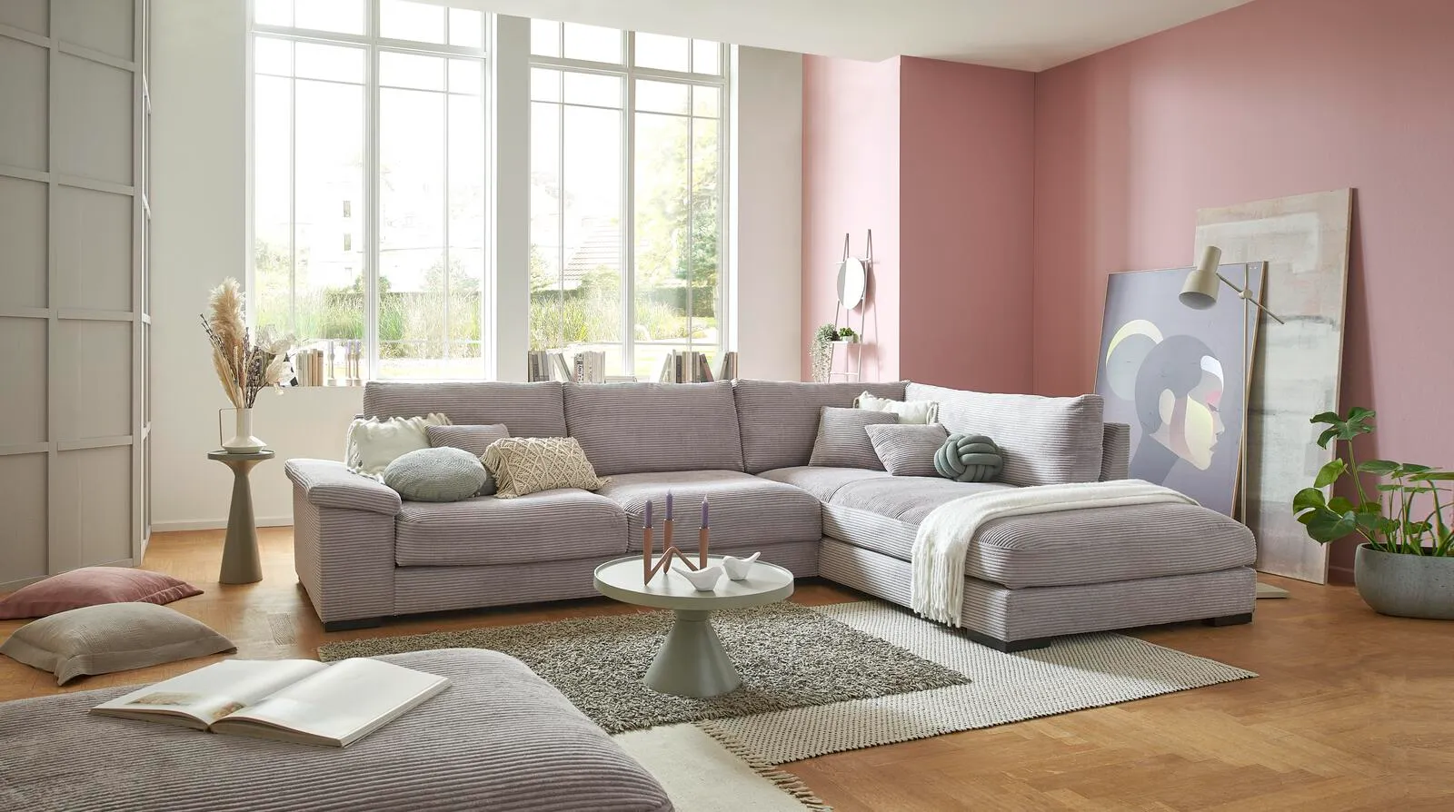 Cord Ecksofa inkl. Kissen Cord Ecksofa inkl. Kissen