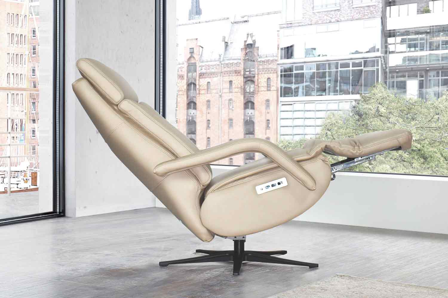 Relaxsessel mit 3-motorischer Relaxfunktion und Herz-Waage