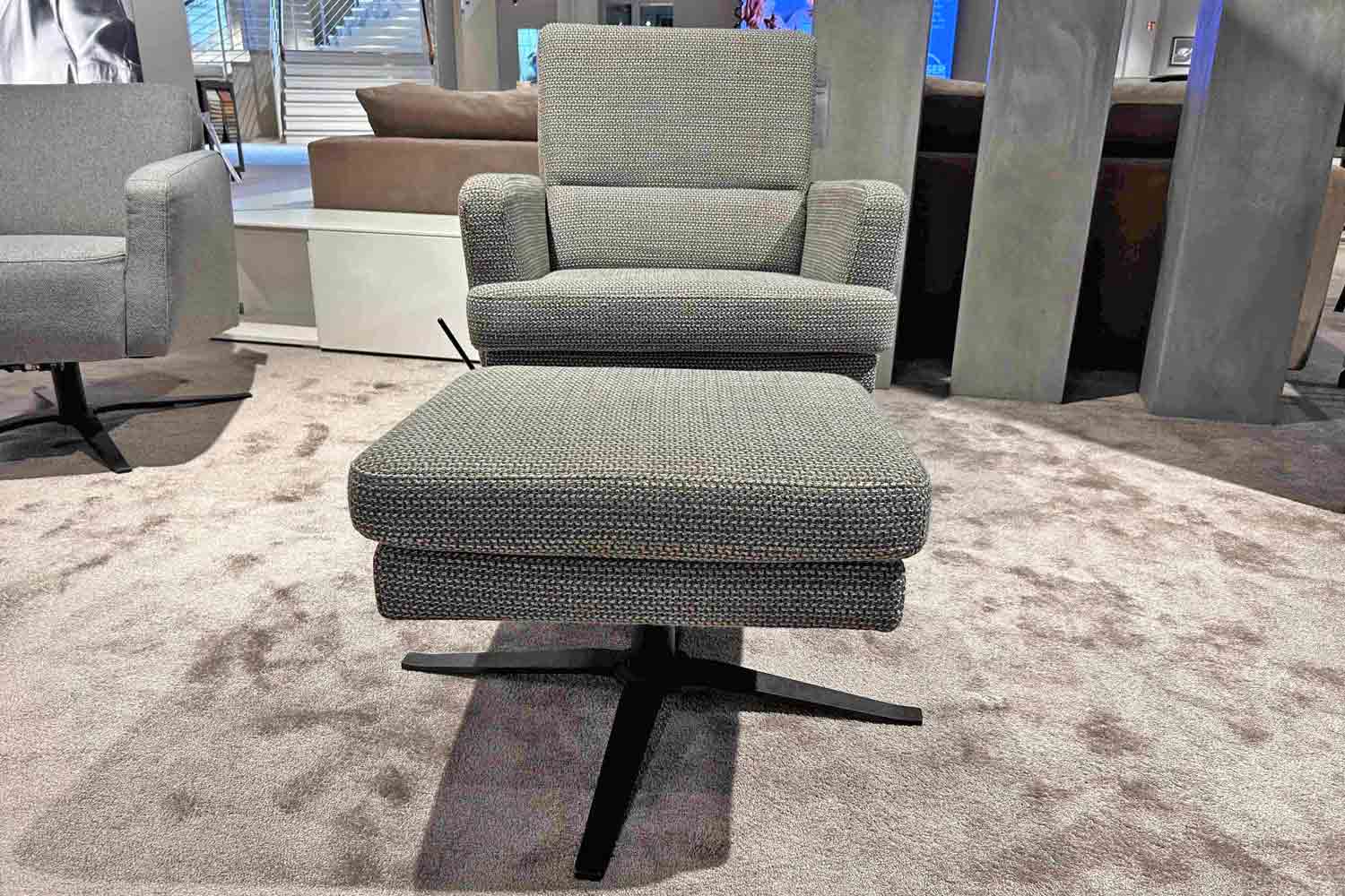 Musterring Sessel MR4585 inkl. Wippfunktion und Hocker in Stoff