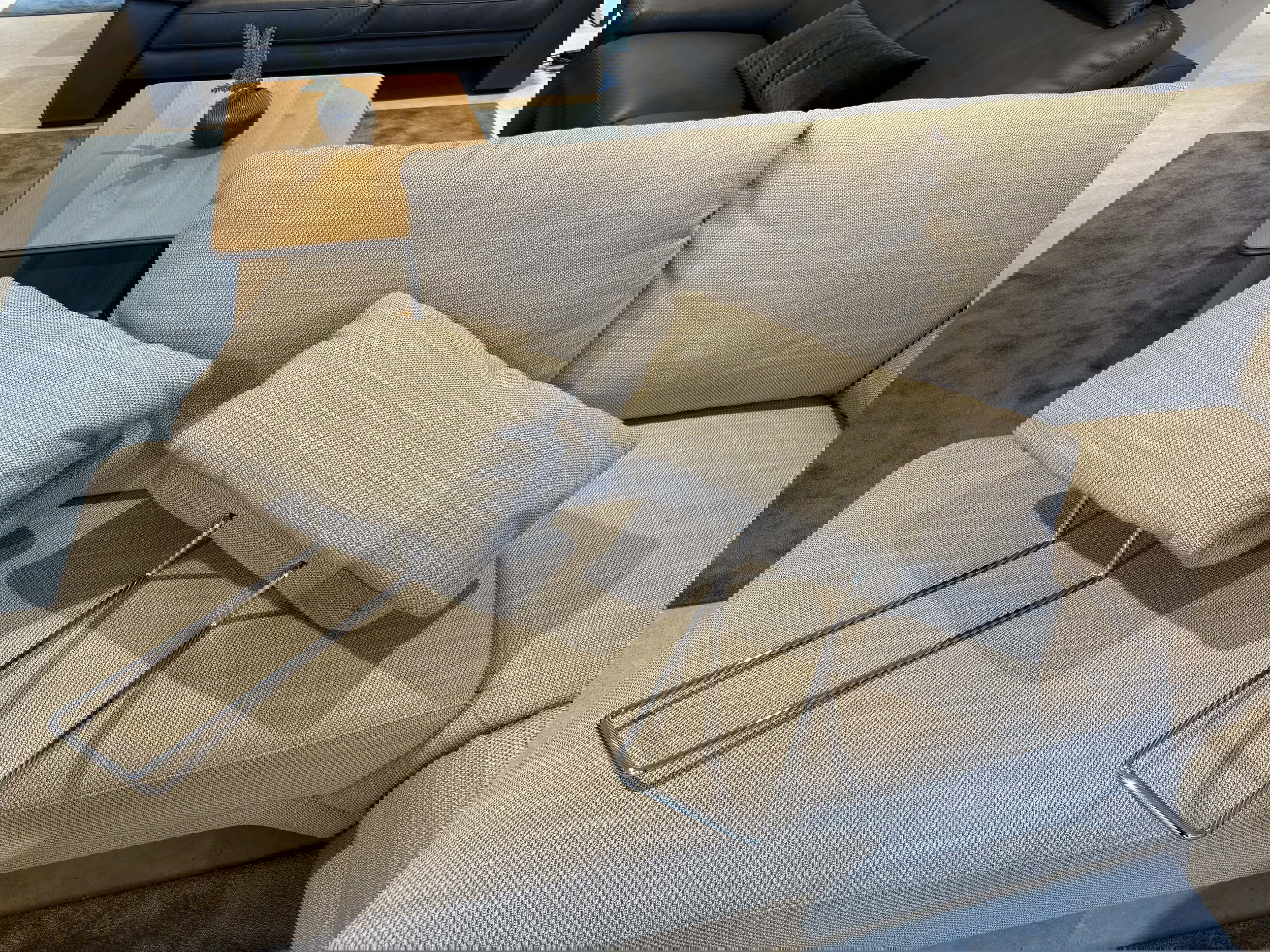Carina Ecksofa inkl. vielen Funktionen mit Hocker und Relaxsessel in Stoff-0237021800-04-0237020900-39WW-A