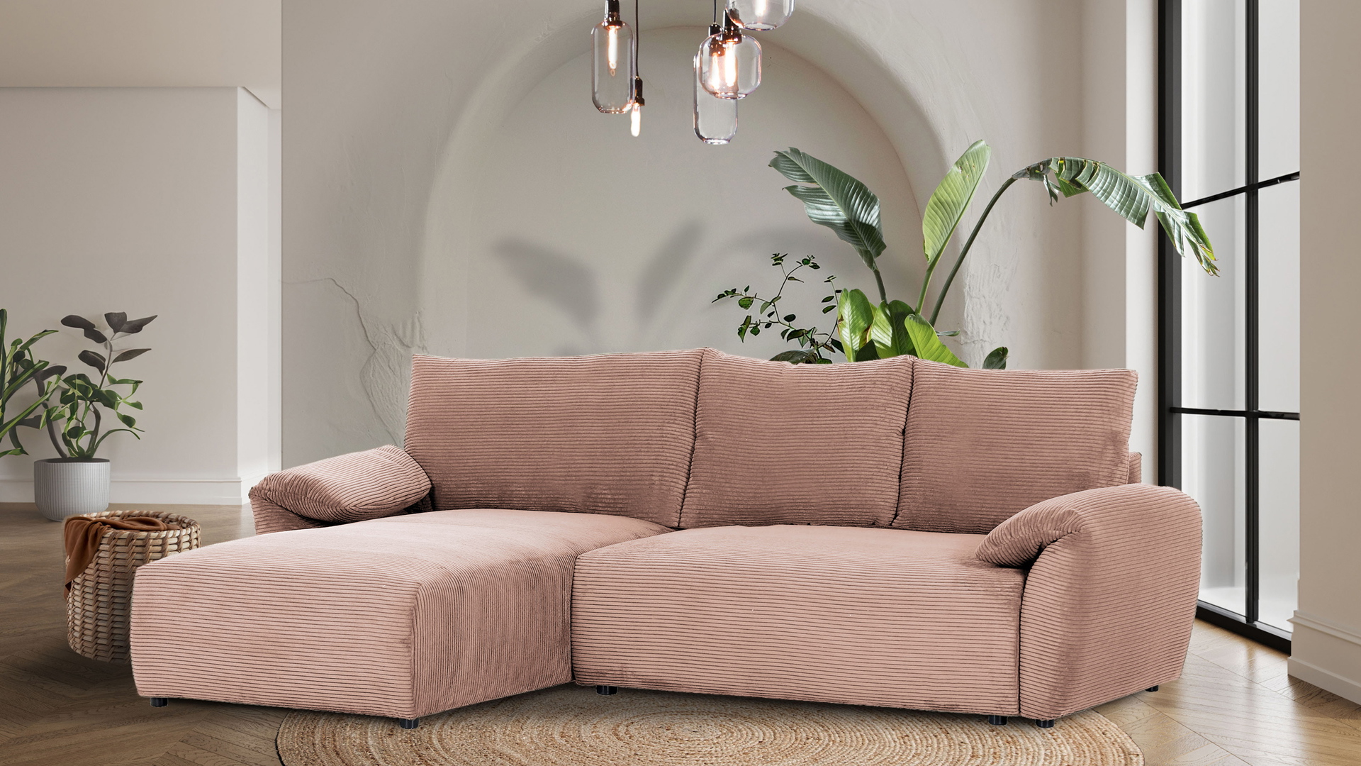 Ginger Moon Ecksofa Cuty mit Schlaffunktion in Trendstoff Cord Ginger Moon Ecksofa Cuty mit Schlaffunktion in Trendstoff Cord-0310Cuty00WW