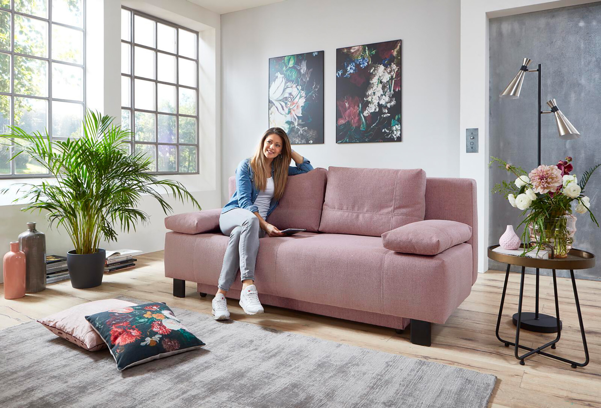 Schlafsofa Lambert mit Bettkasten