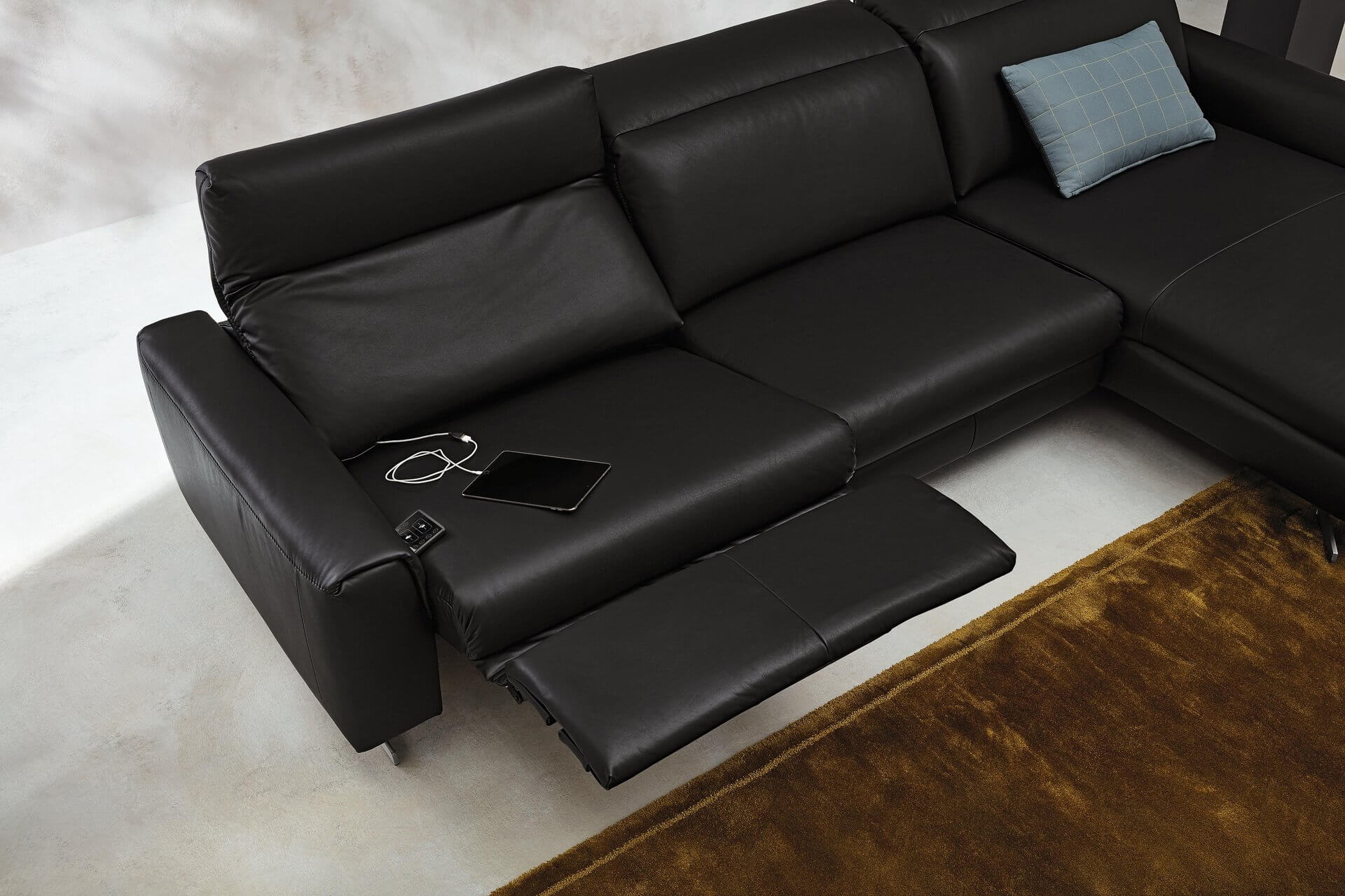 WK Wohnen Leder Ecksofa Venosa 660