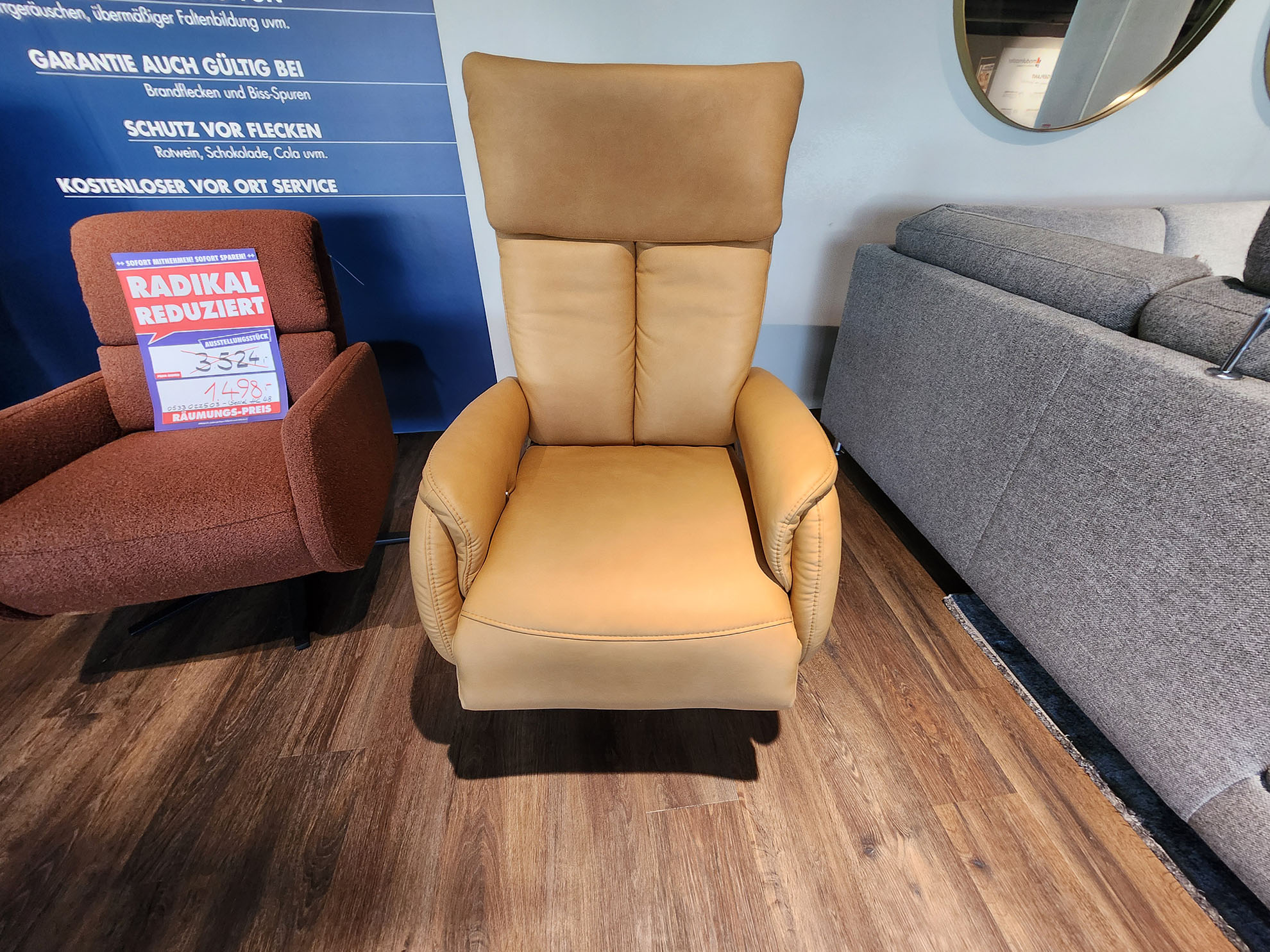 Sessel mit manueller Relaxfunktion in Smart Touch -0764019600-33WW-A