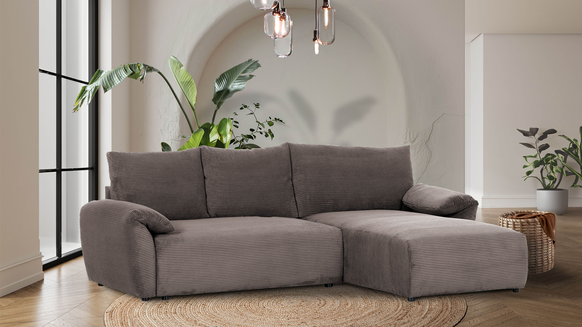 Ginger Moon Ecksofa Cuty mit Schlaffunktion in Trendstoff Cord Ginger Moon Ecksofa Cuty mit Schlaffunktion in Trendstoff Cord-0310Cuty00WW