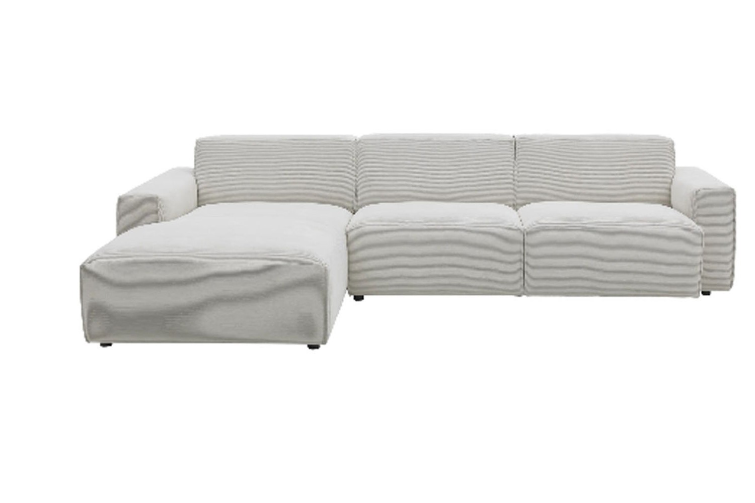 Ecksofa Roomio 4100 in Trendstoff  Cord
