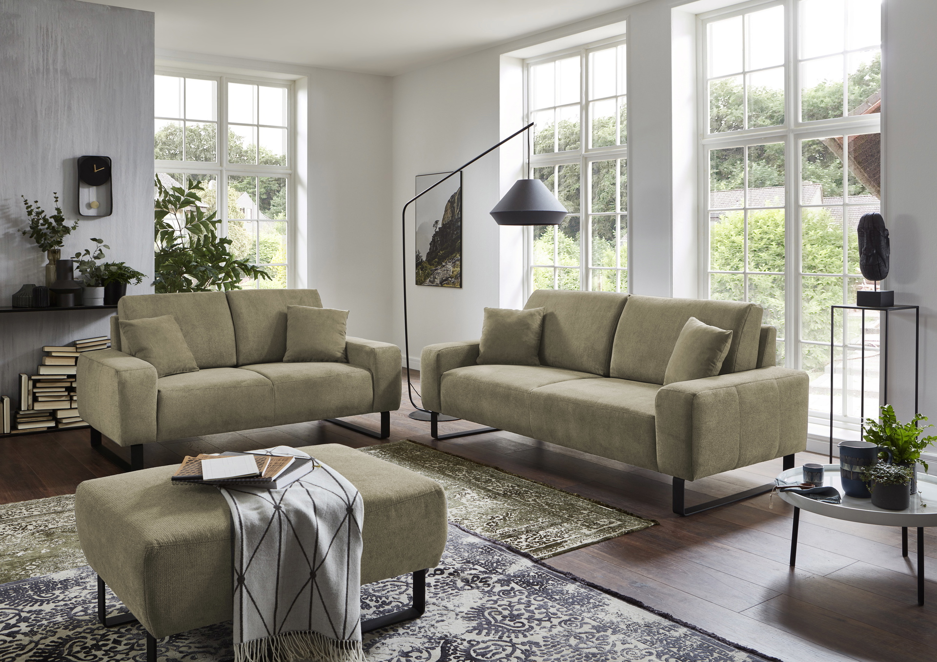 Couchgarnitur Dana in Stoff