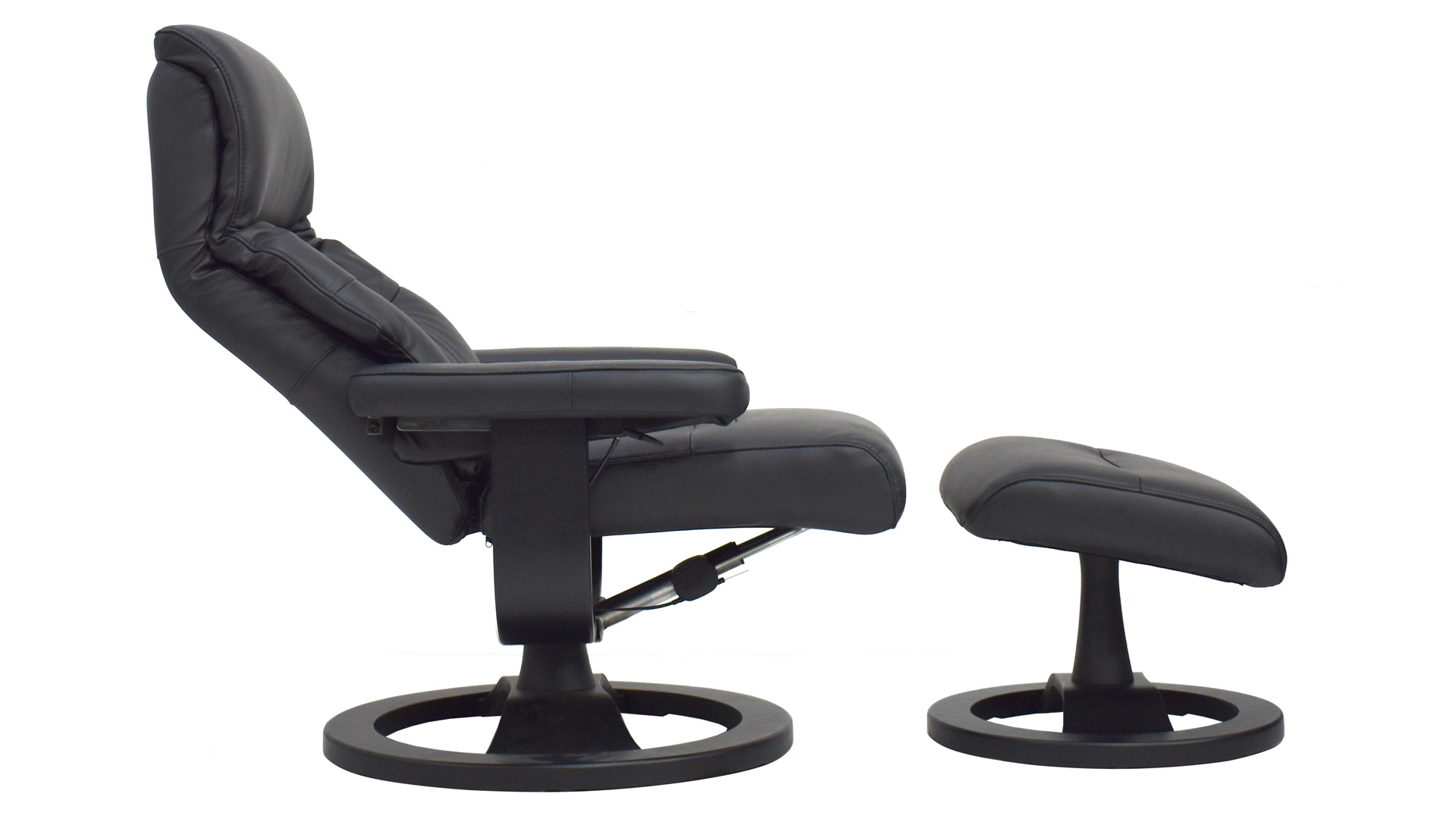 Relaxsessel President mit Hocker in Leder-Lederlook-0979004500WW