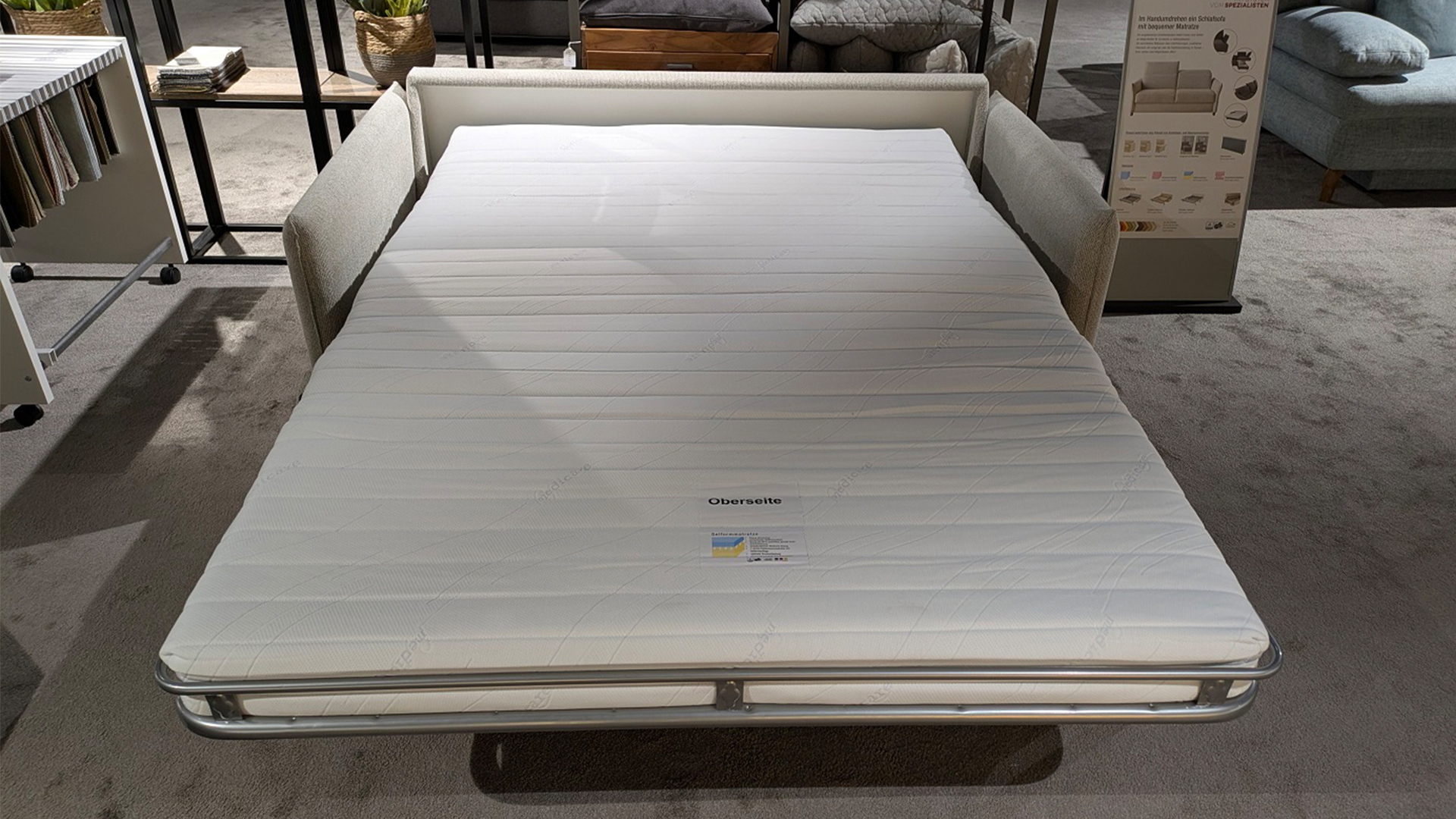 Bali Schlafsofa mit Kaltschaummatratze und Kopfteilverstellung in Stoff -0459023202-33WW-A
