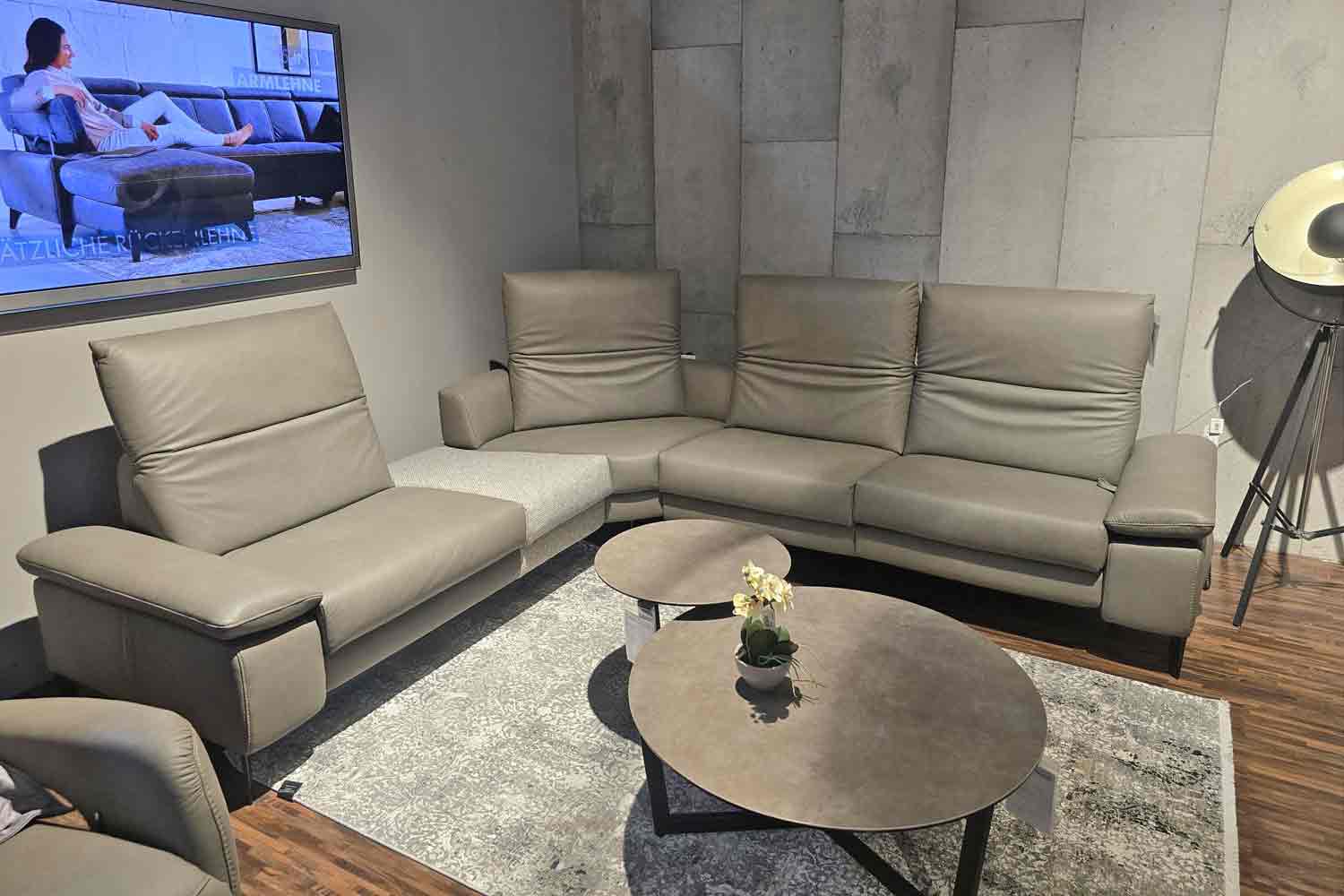 Thomas Brunner Ecksofa inkl. Relaxfunktion Leder