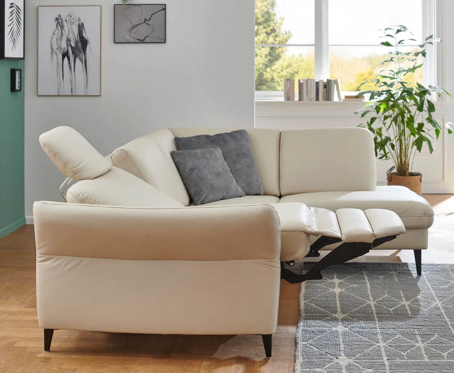 Leder Ecksofa kleine L-Form Leder Ecksofa kleine L-Form