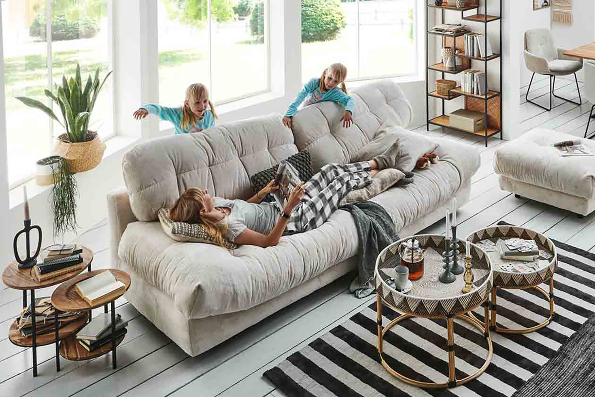 Gutmann Stoff Big Sofa Rometta