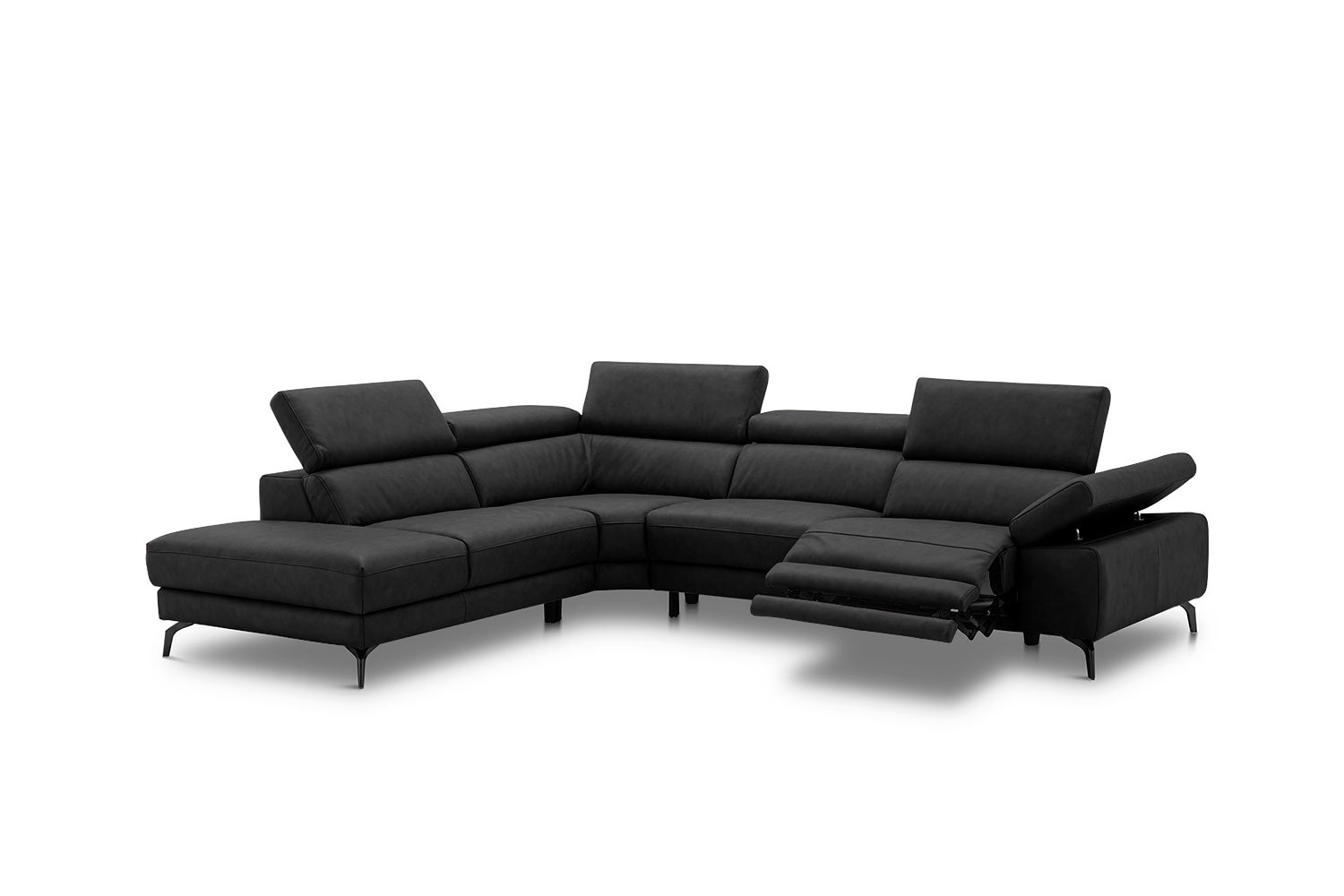 Ecksofa inkl. vielen Funktionen in Leder