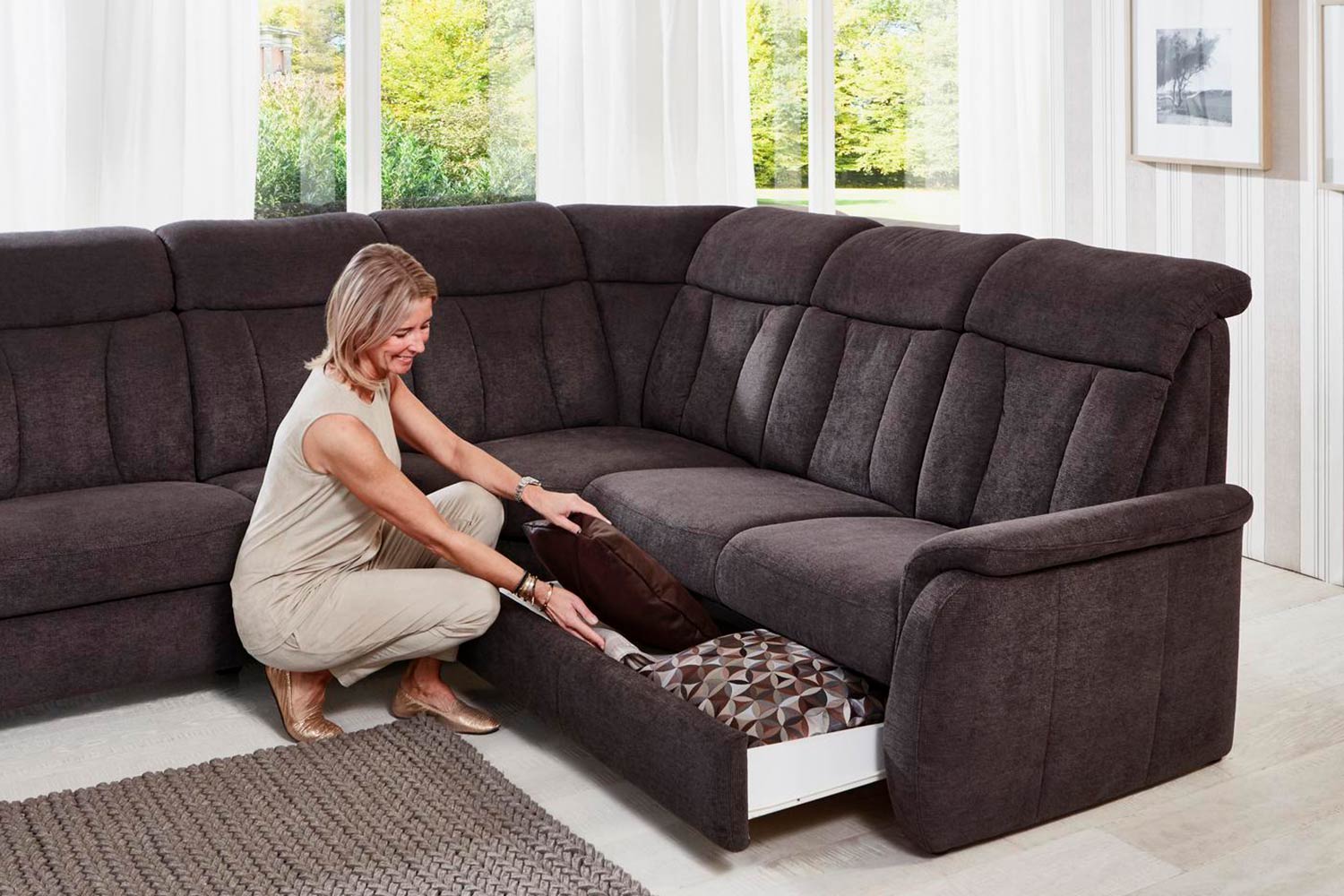 Orthomed Ecksofa Kenan viele Funktionen möglich
